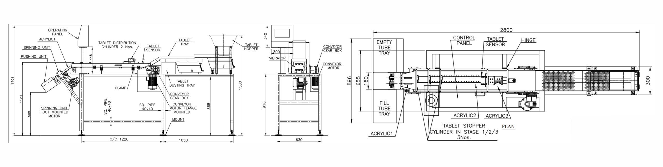 EFF Pack SA Machine Layout